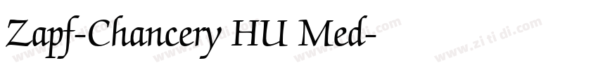 Zapf-Chancery HU Med字体转换